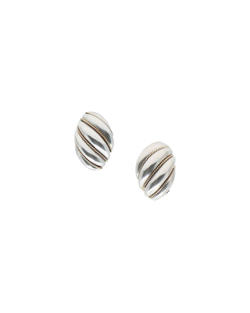 Vintage Tiffany & Co. Two-tone Twist Rope Earrings