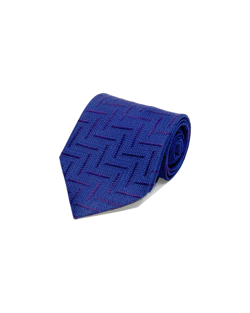 VALENTINO VINTAGE - JACQUARD SILK TIE