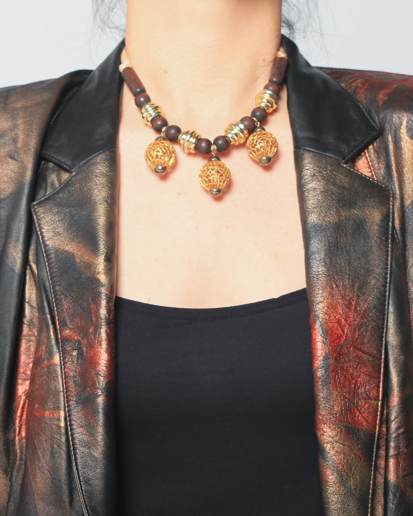 1960s Carita Paris Embellishment Choker
